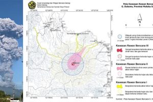 Gunung Dukono Halmahera Utara Erupsi, Saat Ini 14 Pendaki Telah Dievakuasi