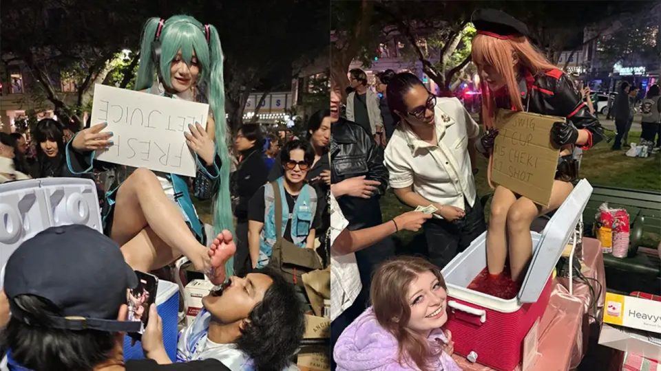 Eimi Chopstickschan, Cosplayer Penjual 'Fresh Feet Juice' Viral di Fanime Parkcon