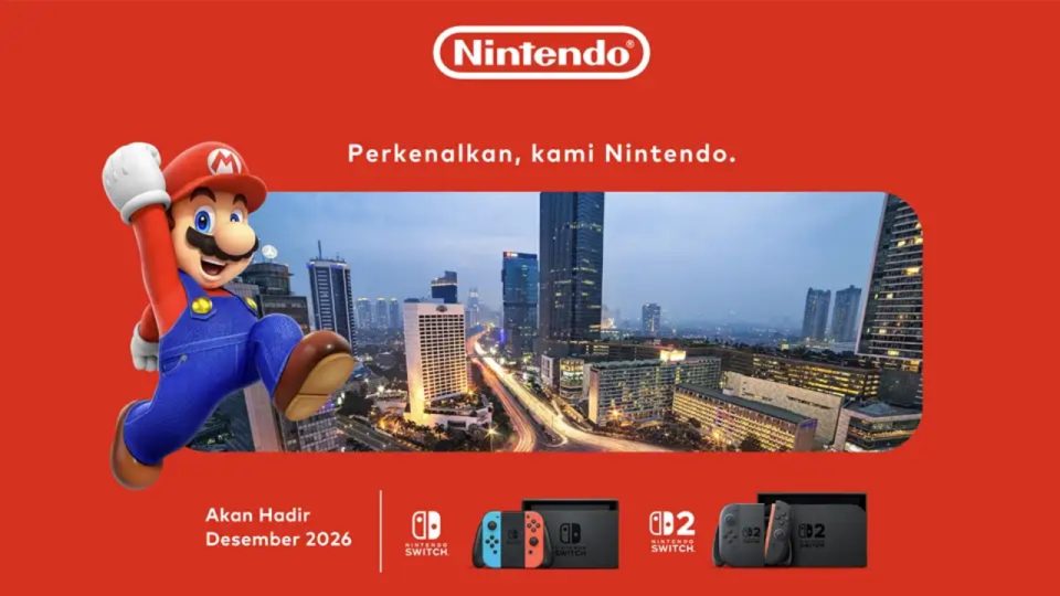 Nintendo Switch dan Switch 2 Akan Hadir Resmi di Indonesia Pada Desember 2026