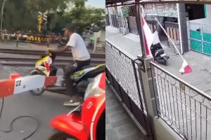 Tak Terima Ditegur Jarang Masuk Kuliah, Seorang Mahasiswa di Yogyakarta Mabuk Lalu Rusak Palang Kereta dan Tiang Bendera