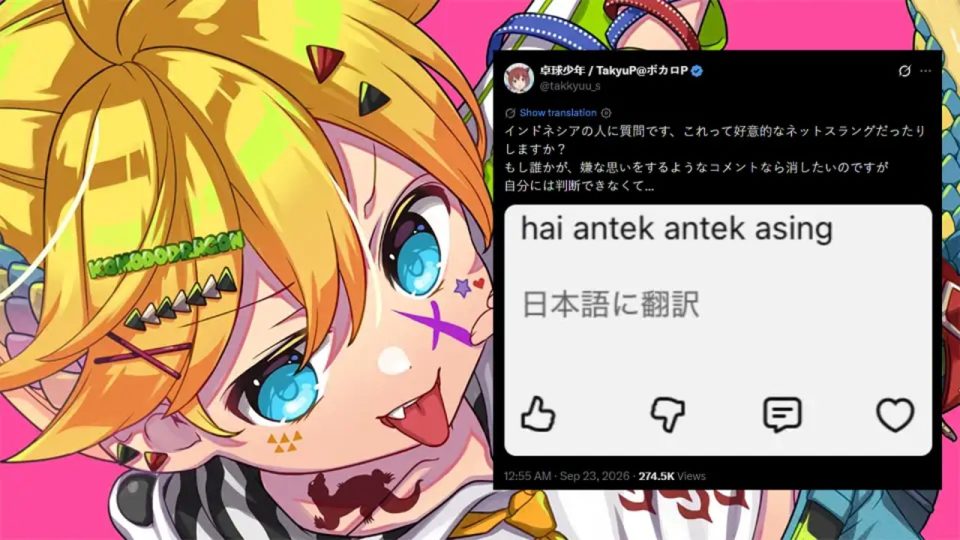 Produser Vocaloid Bingung Akibat Komentar "Hai Antek Antek Asing" di Unggahan Lagu Komodo Dragon