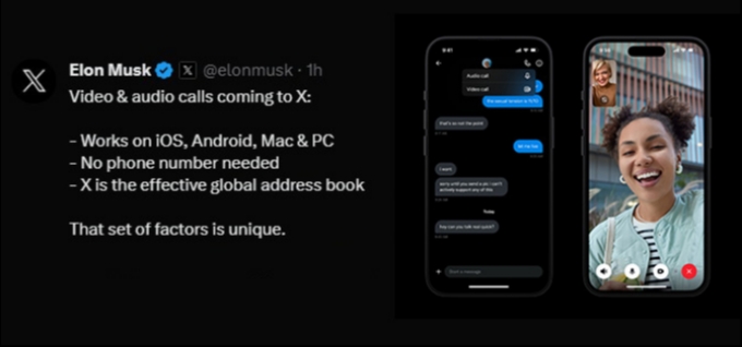 Elon Musk Indikasikan Fitur Video dan Voice Call X Semakin Dekat?