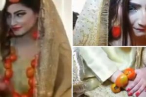 Harga Tomat Melambung Tinggi di Pakistan, Pengantin Wanita Ini Kenakan Perhiasan Dari Tomat
