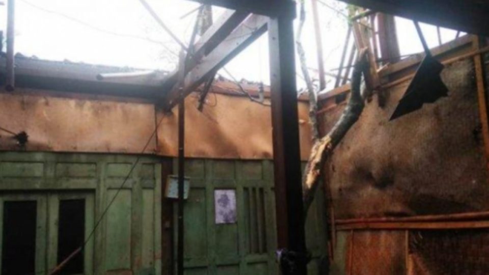 Hujan Deras Disertai Angin Kencang Dan Buliran Es di Magelang, Beberapa Pohon Tumbang dan Merusak Rumah Warga