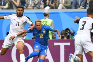 Diving Neymar Mewarnai Kemenangan Brazil 2-0 atas Kosta Rika Pada Laga Malam Ini