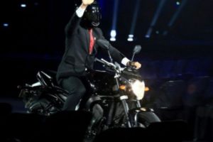 Heboh Video Presiden Jokowi Naik Motor Ke Upacara Pembukaan Asian Games 2018 di Stadion Utama Gelora Bung Karno