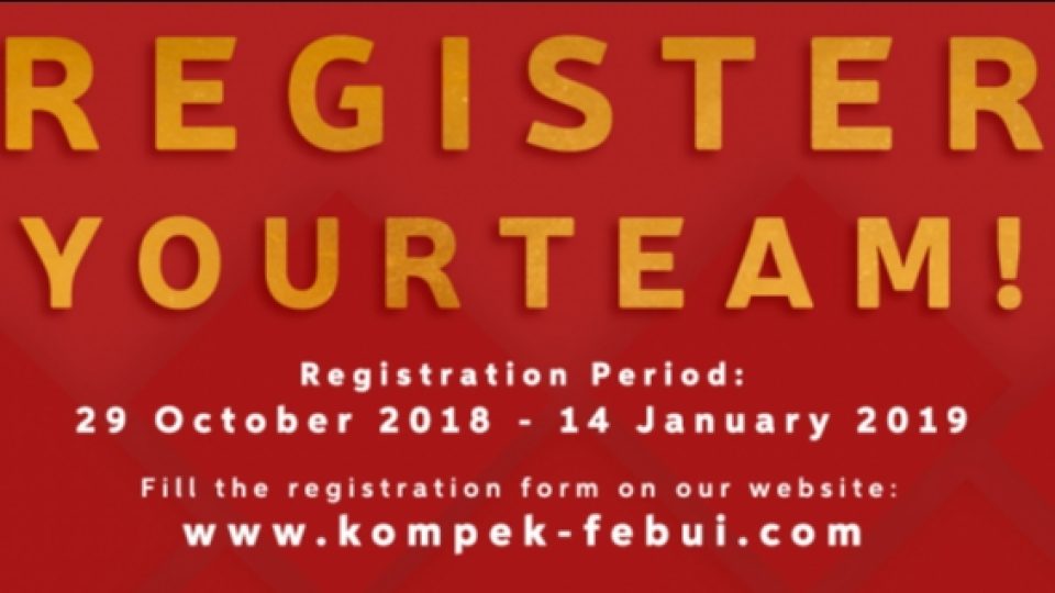 OPEN REGISTRATION COMPETITION KOMPeK21