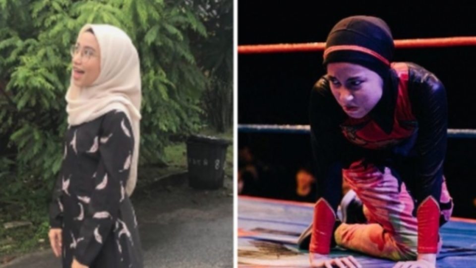 Bunga, Wanita Muslim Asal Malaysia Sekaligus Pegulat Wanita Berhijab Pertama di Dunia