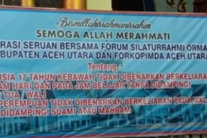 Wanita dan Anak di Bawah 17 Tahun Dilarang Berkeliaran di Malam Hari di Aceh Utara