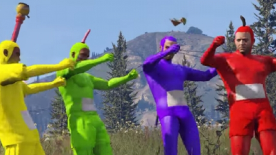 Inilah Jadinya Jika Teletubies Bertransformasi Menjadi GTA V