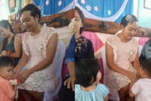 Demi Kedua Anaknya, Duda Ini Rela Berdandan Ala Wanita Untuk Menghadiri Acara Khusus Ibu dan Anak di Sekolah