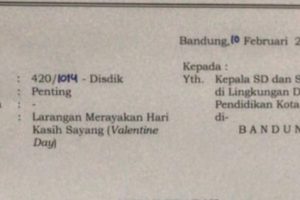 Viral Surat Edaran Larangan Merayakan Valentine Bagi Siswa di Beberapa Kota