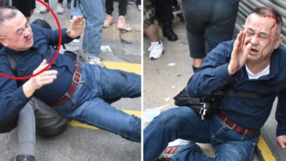 Pengujuk Rasa Pro-Demokrasi Hong Kong Hajar Seorang Turis Jepang Karena Dikira Orang dari China Daratan