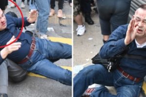 Pengujuk Rasa Pro-Demokrasi Hong Kong Hajar Seorang Turis Jepang Karena Dikira Orang dari China Daratan