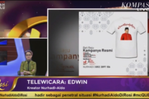 Blunder Fatal Edwin, Anggota Timses Pasangan Capres-Cawapres Fiktif Nurhadi-Aldo dalam Acara Rosi