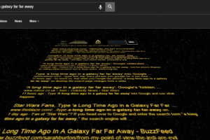 Trik Merubah Pencarian Google  Diiringi Lagu Star Wars!