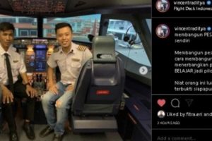 Haerul si Pembuat Pesawat Dari Mesin Bekas Akhirnya Berseragam Pilot dan Naik Pesawat Sungguhan