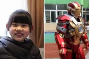 Putrinya Disebut Pembohong Oleh Teman-Temannya, Pria Ini Datang Ke Sekolah Mengenakan Armor Iron Man
