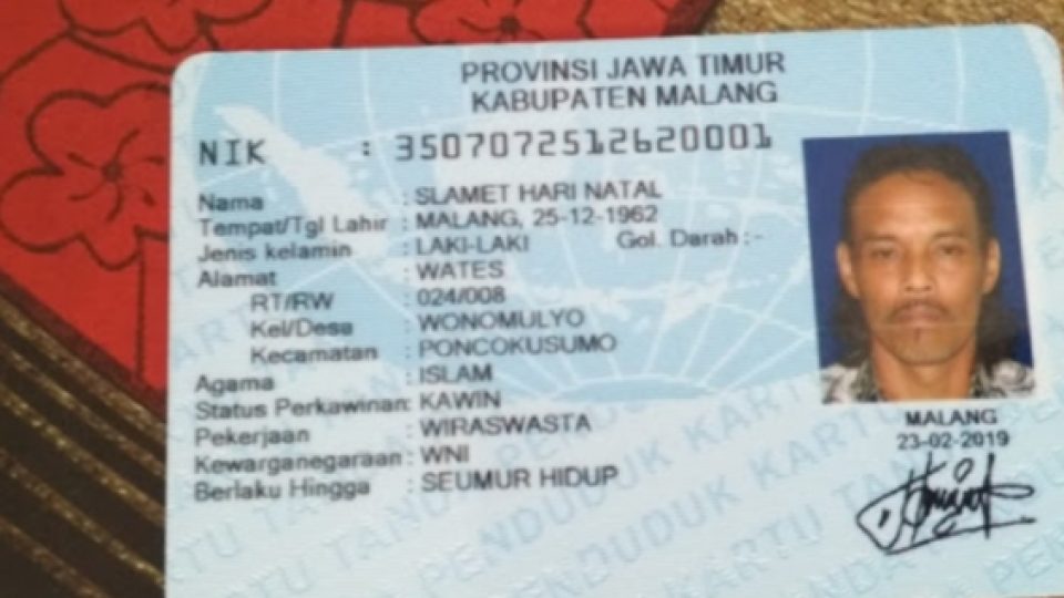 Lahir pada 25 Desember, Pria Dari Keluarga Muslim Ini Diberi Nama Slamet Hari Natal