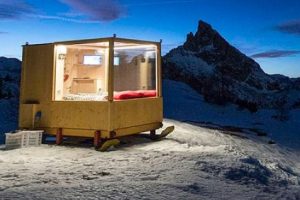 Unik! Menginap di Kabin Mini Ini Bisa Bermain Ski Diatas Kasur