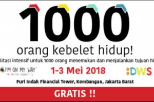 Bingung Menentukan Arah Hidup? Ikuti Event 1.000 Orang Kebelet Hidup! GRATIS!
