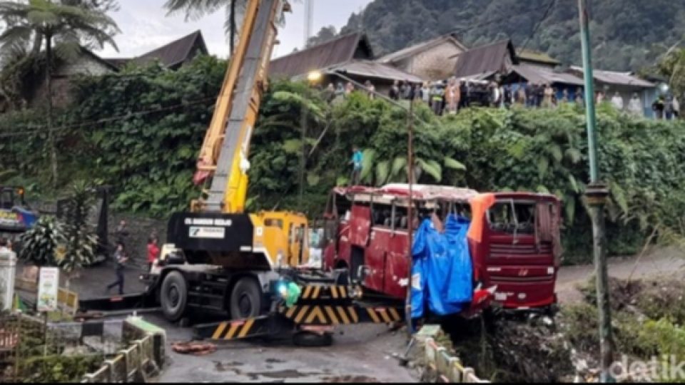 Supir dan Kernet Bus Nahas di Guci Ditetapkan Sebagai Tersangka