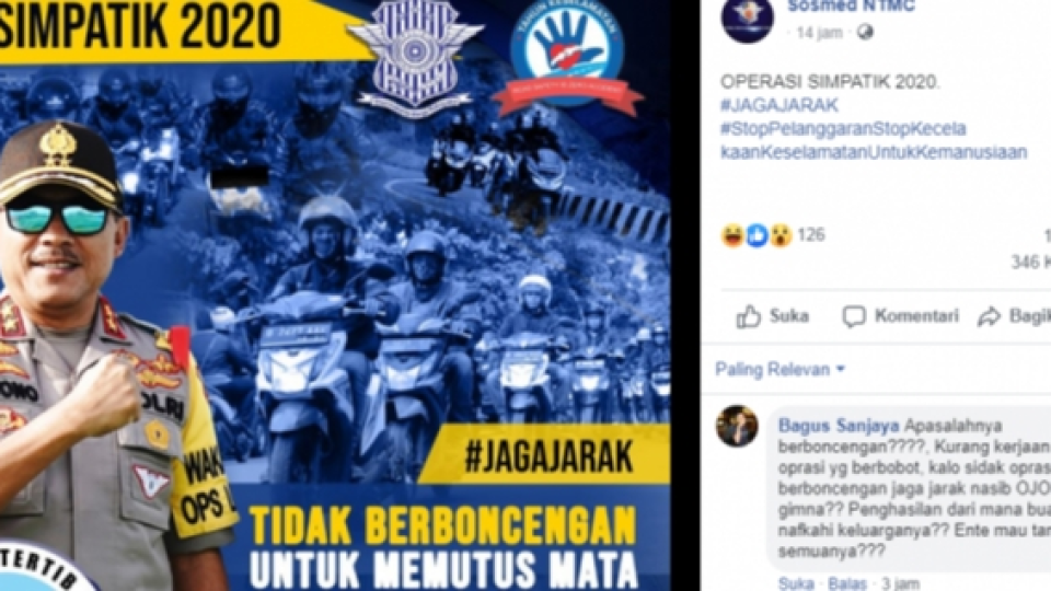 Polri Himbau Pengendara Motor Untuk Tidak Berboncengan Demi Putus Mata Rantai COVID-19