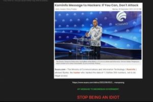 Diminta Kemkominfo Untuk Tidak Mencuri Data Rakyat Indonesia, Hacker Bjorka: 'Stop Being an Idiot'