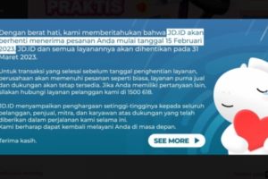 JD.ID Tutup Layanan di Indonesia Mulai 31 Maret 2023