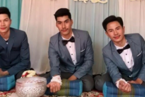 Tiga Pria Menikah Satu Sama Lain di Thailand dan Jadi Viral