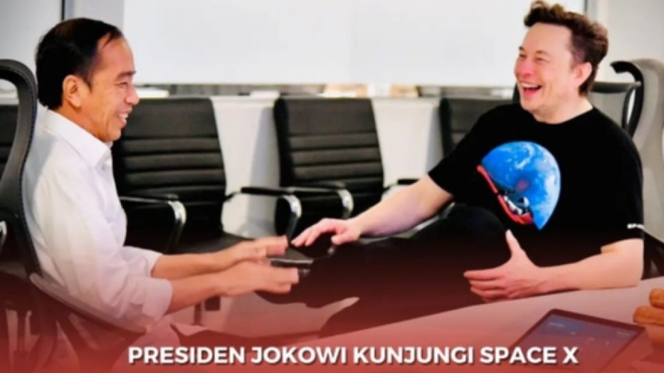 Presiden Jokowi Kunjungi SpaceX, Disambut Elon Musk yang Kenakan Kaus Rp 400 Ribu