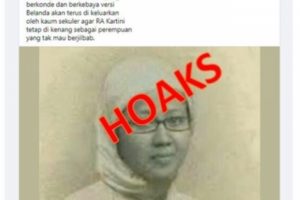 Hoaks Foto RA Kartini Berkerudung dan Berkacamata