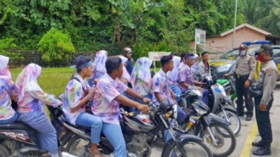 Konvoi Corat-coret di Tengah Pandemi Corona, Puluhan Pelajar di Sumut Diringkus Polisi