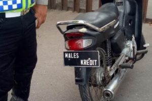 Sepeda Motor Berpelat 'Males Kredit' Diciduk Polisi di Garut
