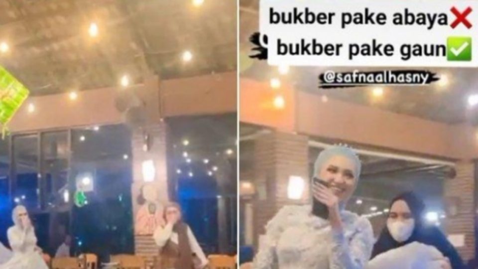 Datang ke Acara Bukber Pakai Gaun Pengantin, Wanita Gorontalo Sempat Dikira Melarikan Diri Dari Pernikahan