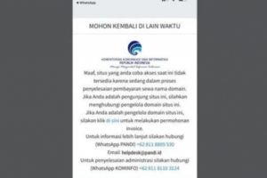 Lembaga Riset Siber Indonesia Kritik Situs Presiden Belum Bayar Domain, Kemkominfo: Bukan Itu Situsnya