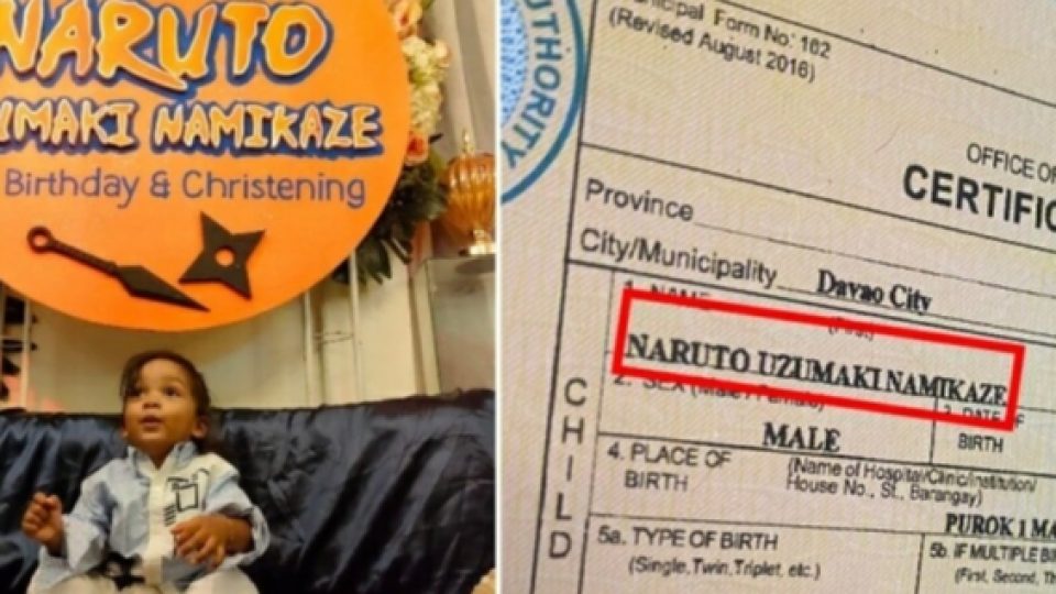 Balita Asal Filipina Ini Jadi Viral Karena Memiliki Nama Naruto Uzumaki Namikaze