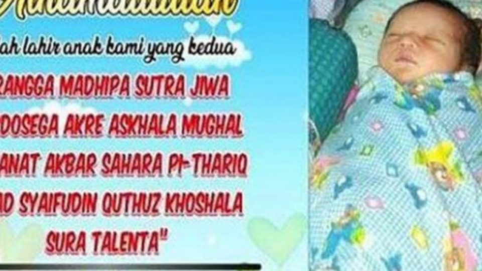Polemik Nama Anak Kepanjangan di Tuban Kesulitan Buat Akta Kelahiran, Pelajaran Bagi Para Calon Orangtua Lainnya