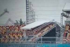 Atap Tribun Sirkuit Formula E Roboh Diterpa Hujan Angin, Diduga Ada Masalah Konstruksi