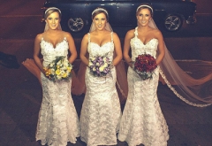 Tiga Wanita Kembar Ini Menikah di Hari yang Sama
