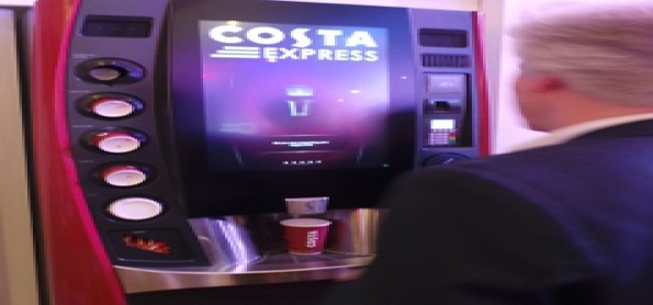 Intel Memamerkan Mesin Kopi Restoran Costa